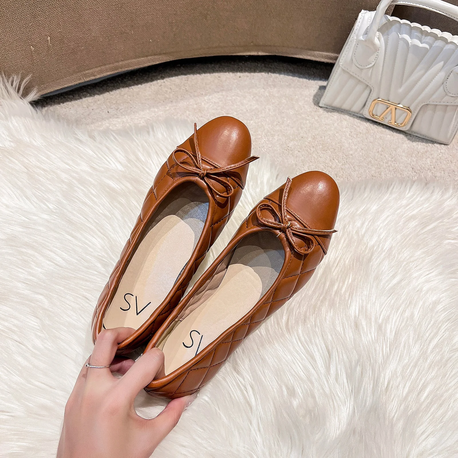 Tweed Ballet Flats - Image 10